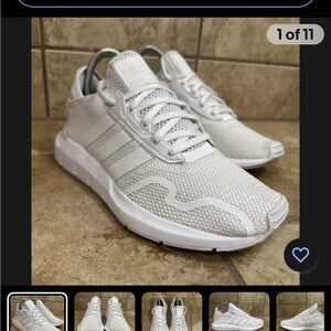 Adidas Swift Run X Youth size 7 Womens Size 8.5 white EUC  ws-2